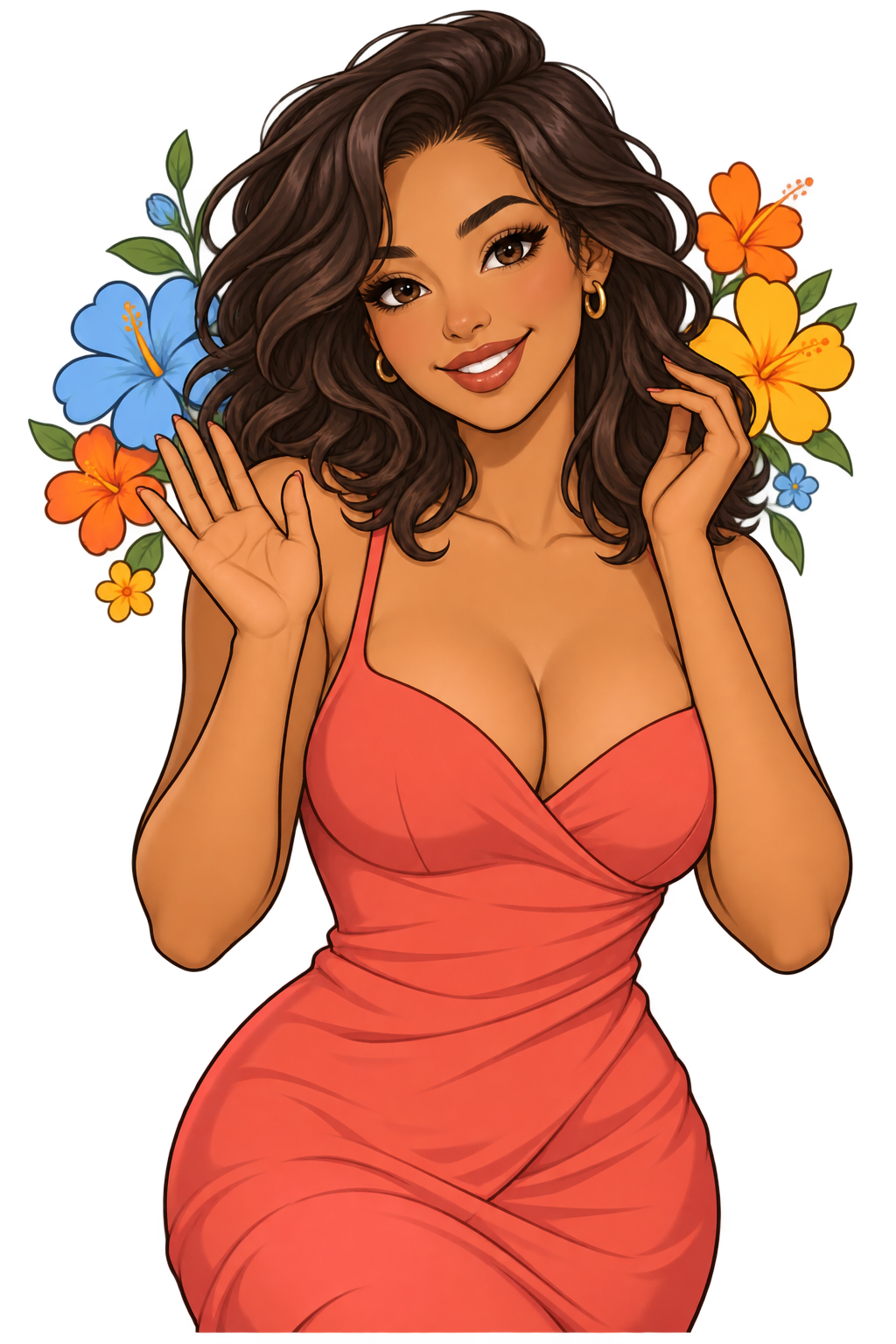 NexusPersonals' smiling cartoon host waving hello